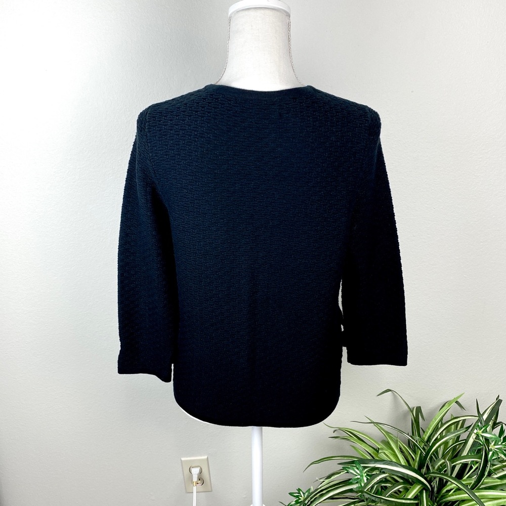 Jones New York Black Button-Up Cardigan Size Small Petite NWOT - Picture 8 of 11